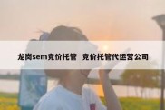 龙岗sem竞价托管  竞价托管代运营公司