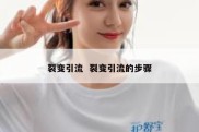 裂变引流  裂变引流的步骤