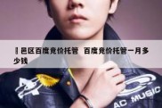 鄠邑区百度竞价托管  百度竞价托管一月多少钱