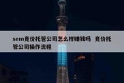 sem竞价托管公司怎么样赚钱吗  竞价托管公司操作流程