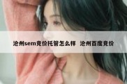 沧州sem竞价托管怎么样  沧州百度竞价