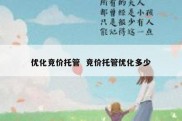 优化竞价托管  竞价托管优化多少