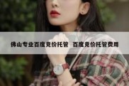 佛山专业百度竞价托管  百度竞价托管费用