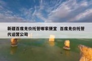 新疆百度竞价托管哪家便宜  百度竞价托管代运营公司