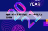 规模大的外卖餐饮加盟  2021年外卖加盟排行