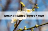 服务好的竞价后台托管  竞价托管外包服务