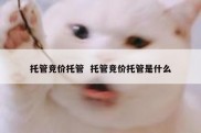 托管竞价托管  托管竞价托管是什么