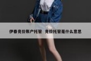 伊春竞价账户托管  竞价托管是什么意思
