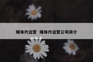 媒体代运营  媒体代运营公司简介