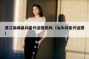 湛江徐闻县抖音代运营机构（汕头抖音代运营）