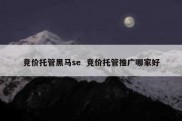 竞价托管黑马se  竞价托管推广哪家好