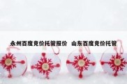 永州百度竞价托管报价  山东百度竞价托管