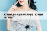 武汉百度竞价托管有限公司电话  武汉百度推广价格