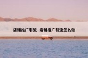 店铺推广引流  店铺推广引流怎么做