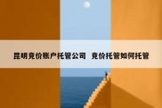 昆明竞价账户托管公司  竞价托管如何托管