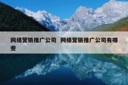 网络营销推广公司  网络营销推广公司有哪些