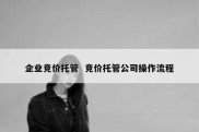 企业竞价托管  竞价托管公司操作流程