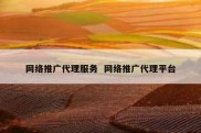 网络推广代理服务  网络推广代理平台