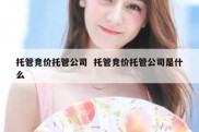 托管竞价托管公司  托管竞价托管公司是什么