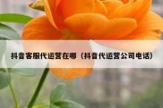 抖音客服代运营在哪（抖音代运营公司电话）