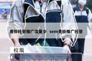 竞价托管推广流量少  sem竞价推广托管