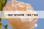 一站式广告平台代理  一站式 广告法