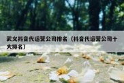 武义抖音代运营公司排名（抖音代运营公司十大排名）