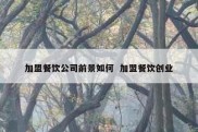 加盟餐饮公司前景如何  加盟餐饮创业
