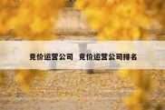 竞价运营公司  竞价运营公司排名