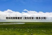 竞价托管那里好（竞价托管一般多少钱）