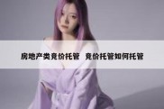 房地产类竞价托管  竞价托管如何托管