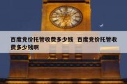 百度竞价托管收费多少钱  百度竞价托管收费多少钱啊