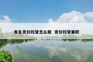 有名竞价托管怎么做  竞价托管兼职
