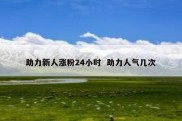 助力新人涨粉24小时  助力人气几次