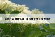 竞价托管服务热线  竞价托管公司操作流程