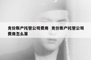 竞价账户托管公司费用  竞价账户托管公司费用怎么算