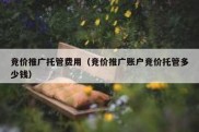 竞价推广托管费用（竞价推广账户竞价托管多少钱）