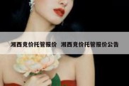 湘西竞价托管报价  湘西竞价托管报价公告