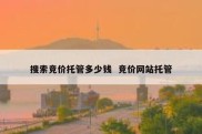搜索竞价托管多少钱  竞价网站托管