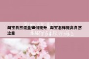 淘宝自然流量如何提升  淘宝怎样提高自然流量