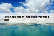 灵宝百度竞价托管  百度竞价账户托管是干嘛的