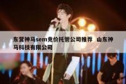 东营神马sem竞价托管公司推荐  山东神马科技有限公司