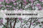 宁夏竞价账户托管  竞价托管联系方式