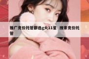 推广竞价托管都选g火11星  搜索竞价托管