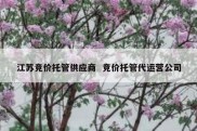 江苏竞价托管供应商  竞价托管代运营公司