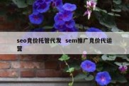 seo竞价托管代发  sem推广竞价代运营