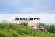 涨粉10000  涨粉470万