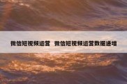 微信短视频运营  微信短视频运营数据递增