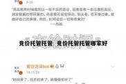 竞价托管托管  竞价托管托管哪家好