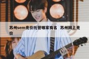 苏州sem竞价托管哪家有名  苏州网上竞价
